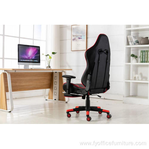 Whole-sale Red computer gaming Chair with footrest pillow backrest